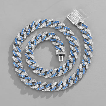 Mens 11mm Box-Clasp Cuban Necklace