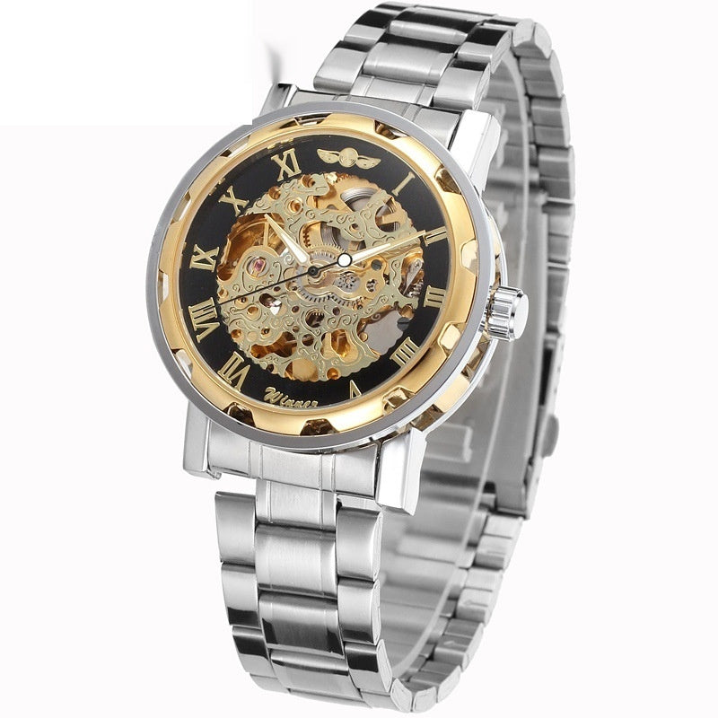 Openwork Gear Manual Mechanical Watch For Men