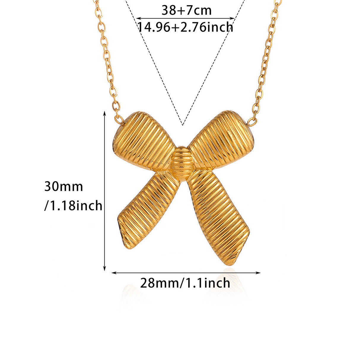Statement Geometric Bow Tie Necklace That Wont Fade