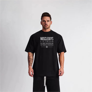 Plus-size Crew Neck Loose-fit Short-sleeve T-shirt