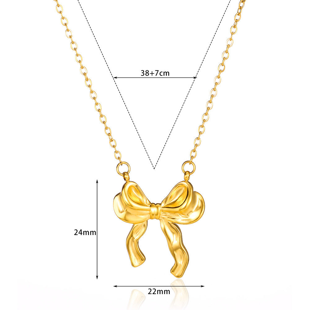 Statement Geometric Bow Tie Necklace That Wont Fade