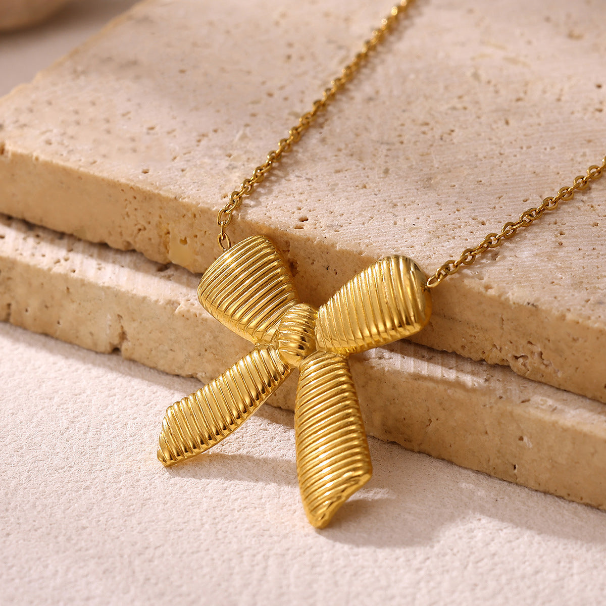Statement Geometric Bow Tie Necklace That Wont Fade