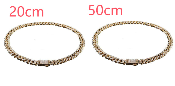 Stainless Steel Titanium Steel Cuban Chain Necklace Bracelet