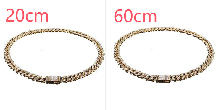 Stainless Steel Titanium Steel Cuban Chain Necklace Bracelet