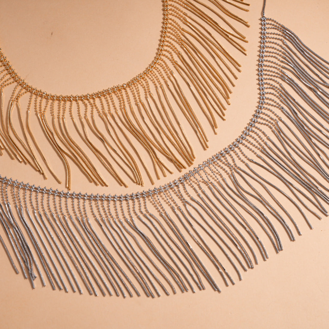 Fashionable Metal Tassel Necklace